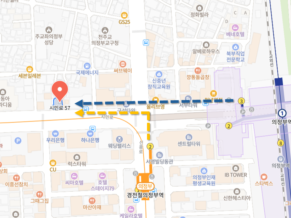 엔딩스케치 장례지도사교육원 약도